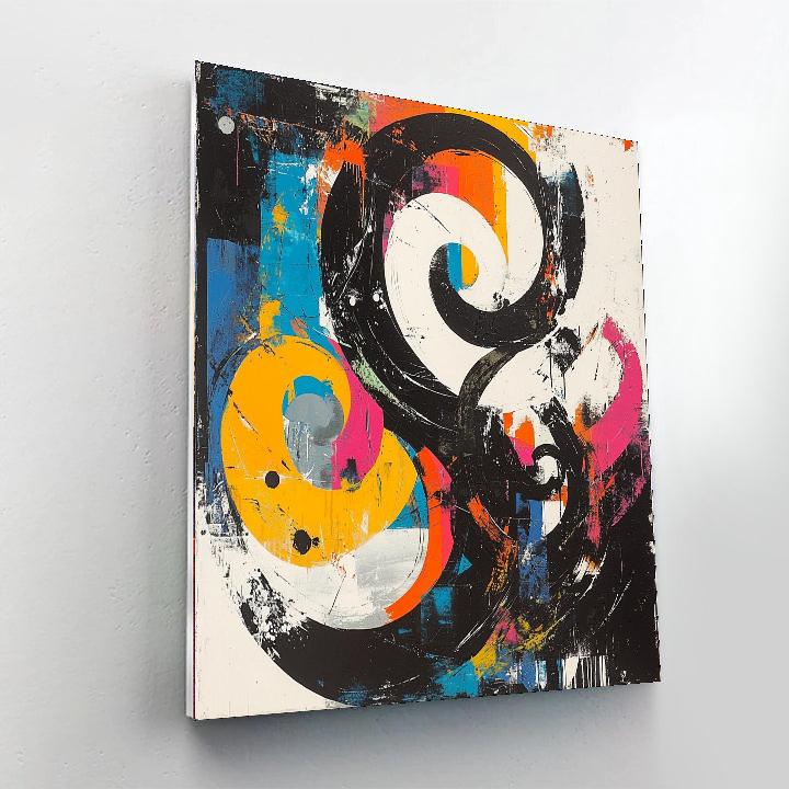 Banksy Inspired Vision Of Tomorrow  Number Painting