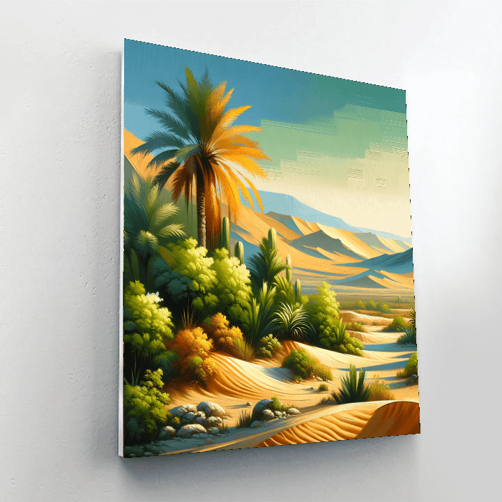 Glimmering Desert Oasis Paint By Color