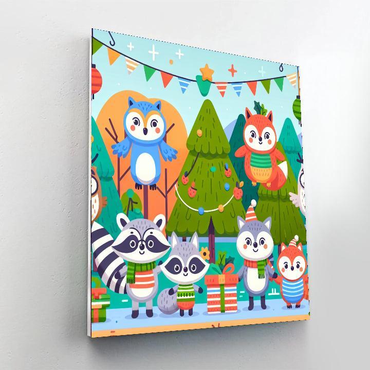 Forest Friends Fiesta Paint By Number