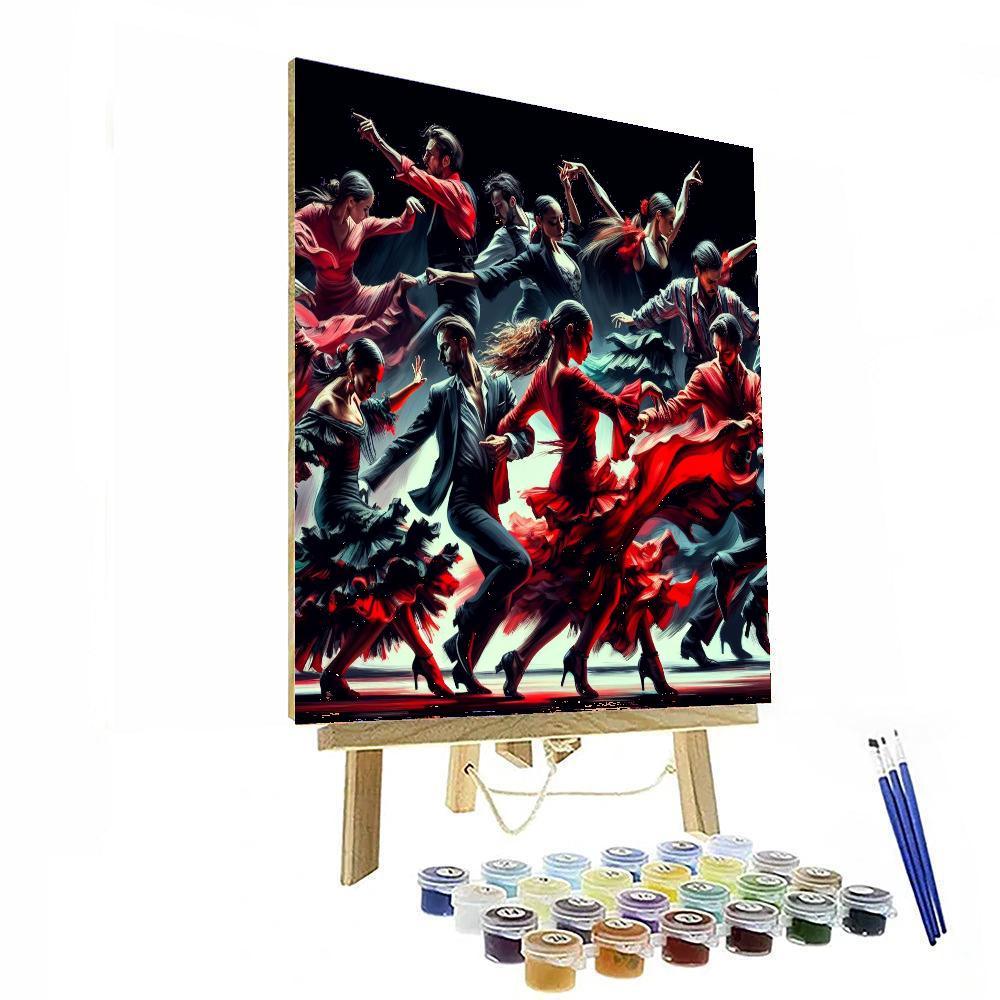 Dancing Flamenco Fiesta Painting By Numbers Kit
