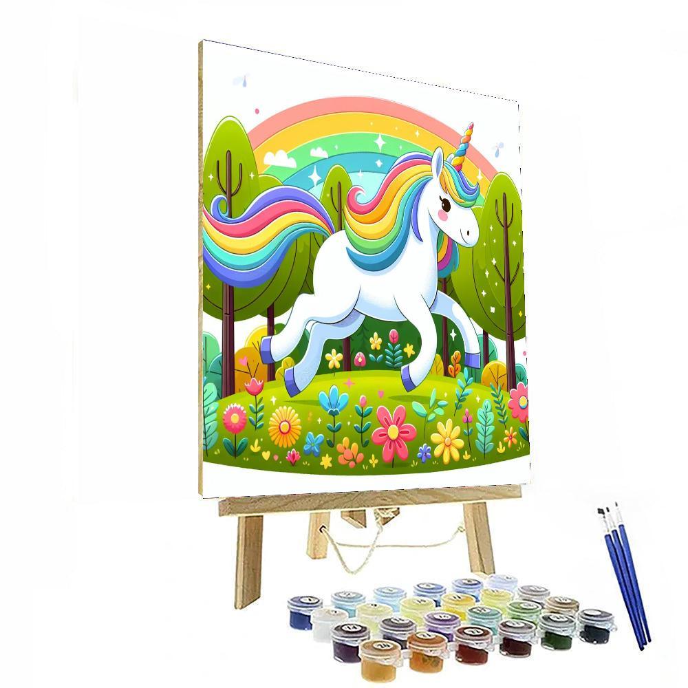 Brave Unicorn Paint By Numbers Kits