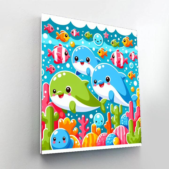 Adventurous Underwater Expedition Paint By Numbers Art