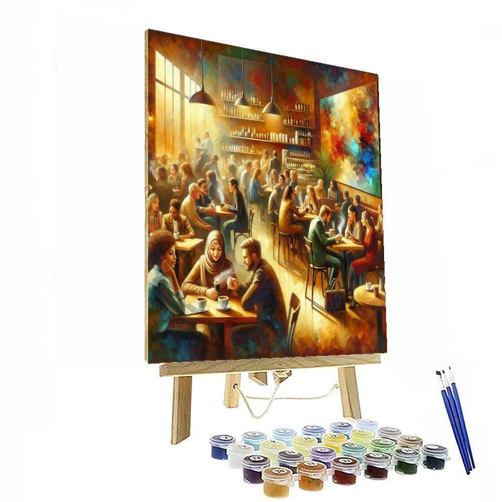 Cozy Coffee Shop Paint By Number