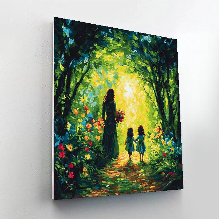 Love's Hidden Garden Number Painting