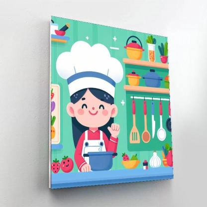 Cheerful Chef's Kitchen Paint By Numbers Kits