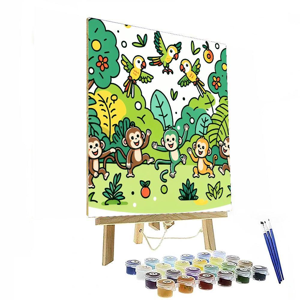 Jungle Jive Paint By Numbers Art