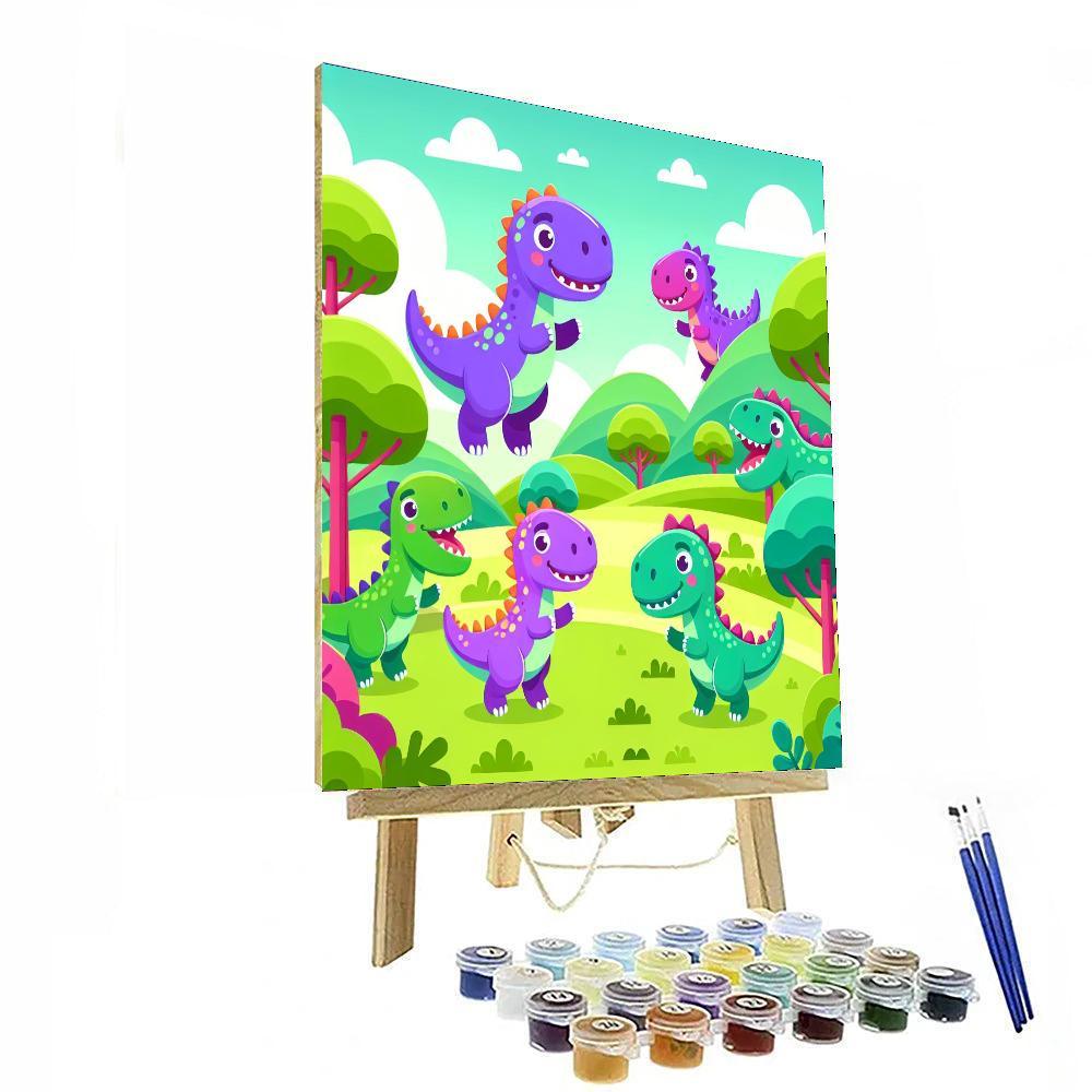 Dizzy Dinosaurs Paint By Number