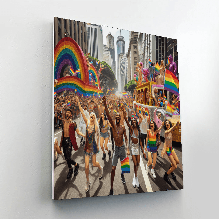 Gay Pride Parade - São Paulo Paint By Numbers