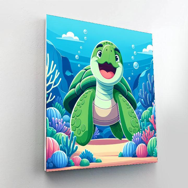 Gigantic Turtle Numbered Painting Kits