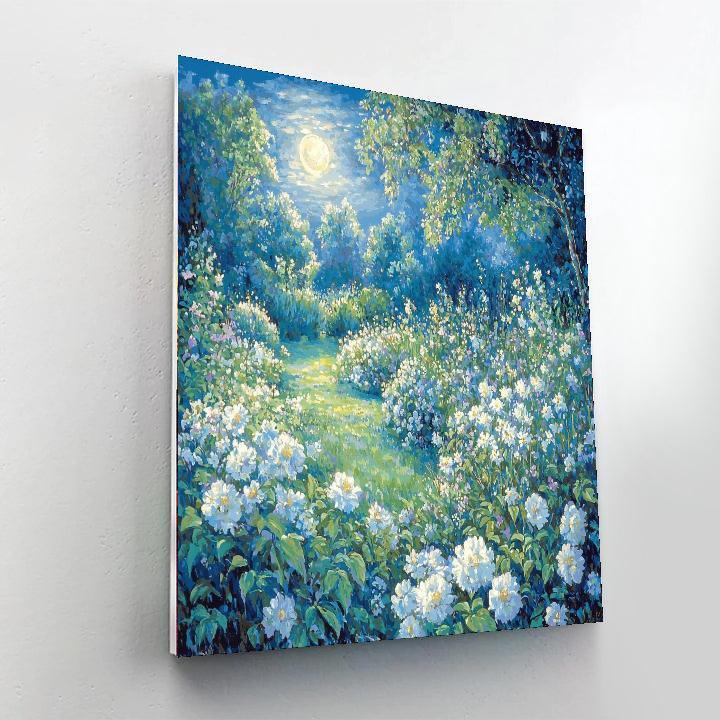 Claude Monet Inspired Moonlit Gardens  Painting By Numbers Kit
