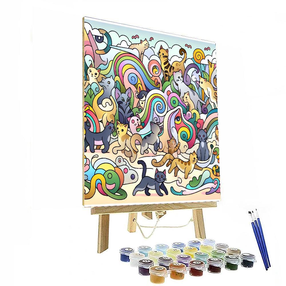 Whisker Wonderland Number Painting