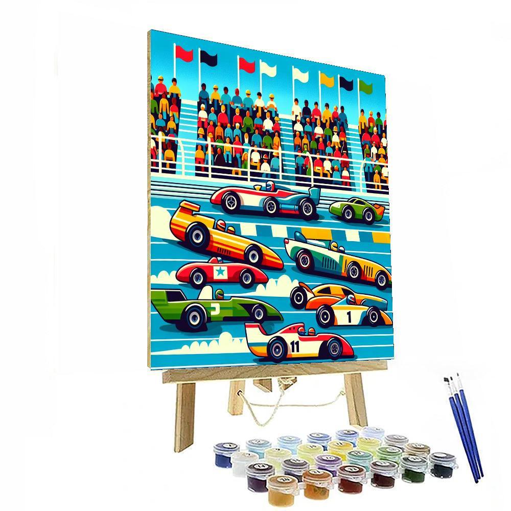 The Great Race Paint By Numbers Art