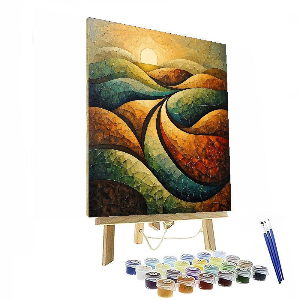 Nandalal Bose Inspired Ebb And Flow Of Life  DIY Paint By Numbers