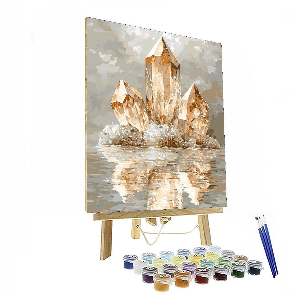 Leonardo Da Vinci Inspired Crystals Of Light  Paint By Number