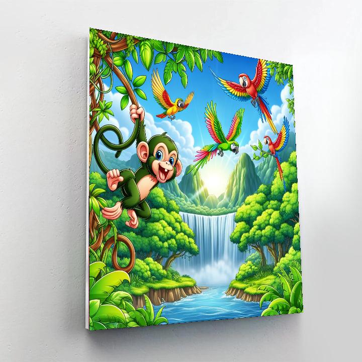 Whirlwind Jungle Expedition Painting Number Kit