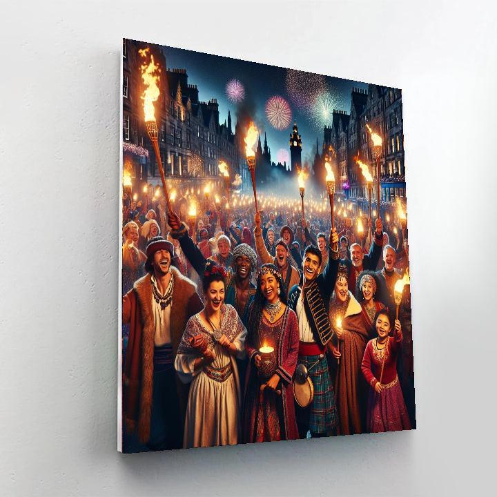 Hogmanay New Year's Eve - Scotland Paint By Number