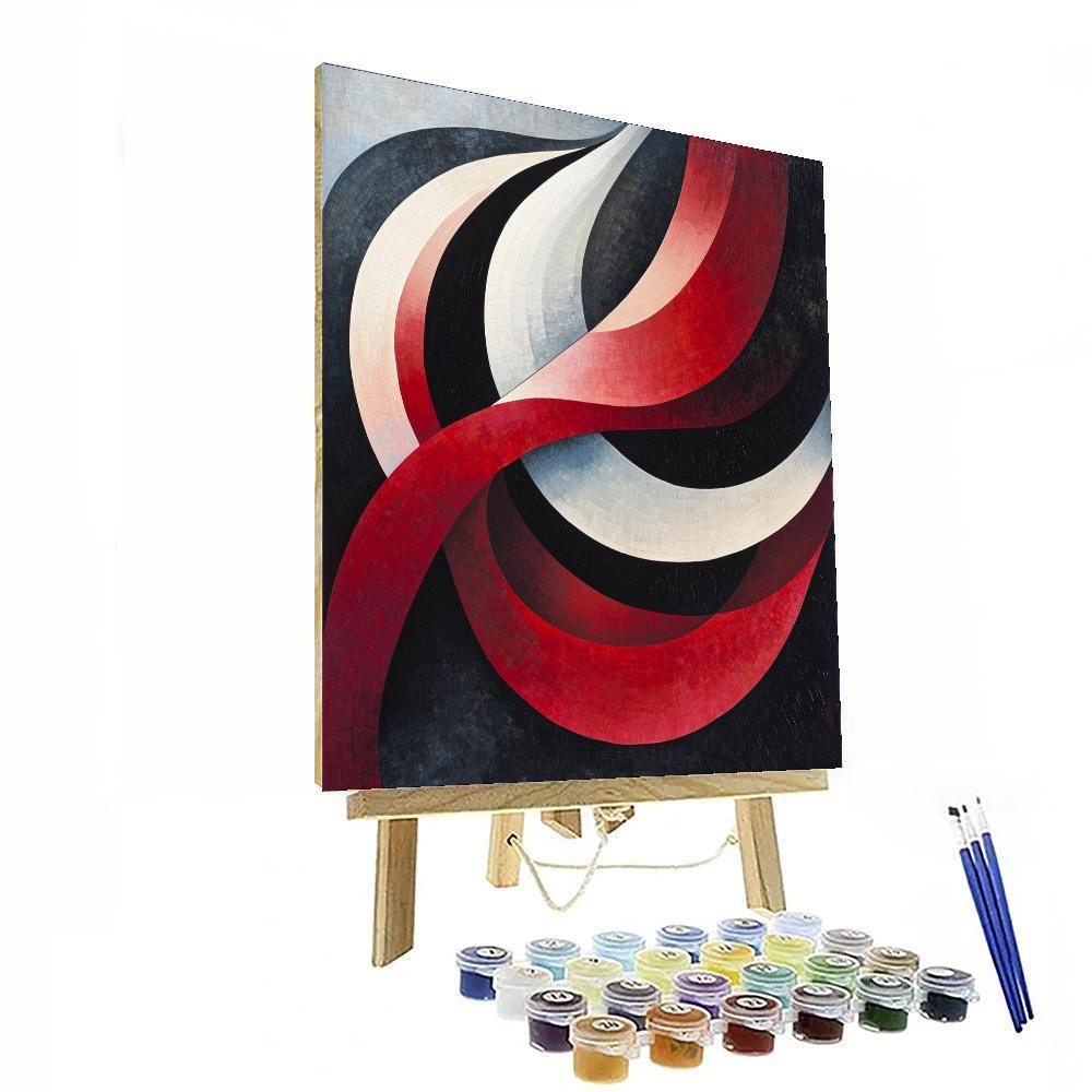 Kazimir Malevich Inspired Ethereal Dynamics  Painting Number Kit