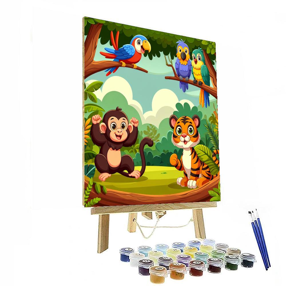 Charming Jungle Expedition Numbered Painting Kits
