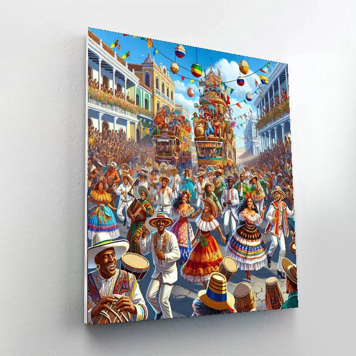 Magdalena River Carnival - Colombia Paint By Numbers Art