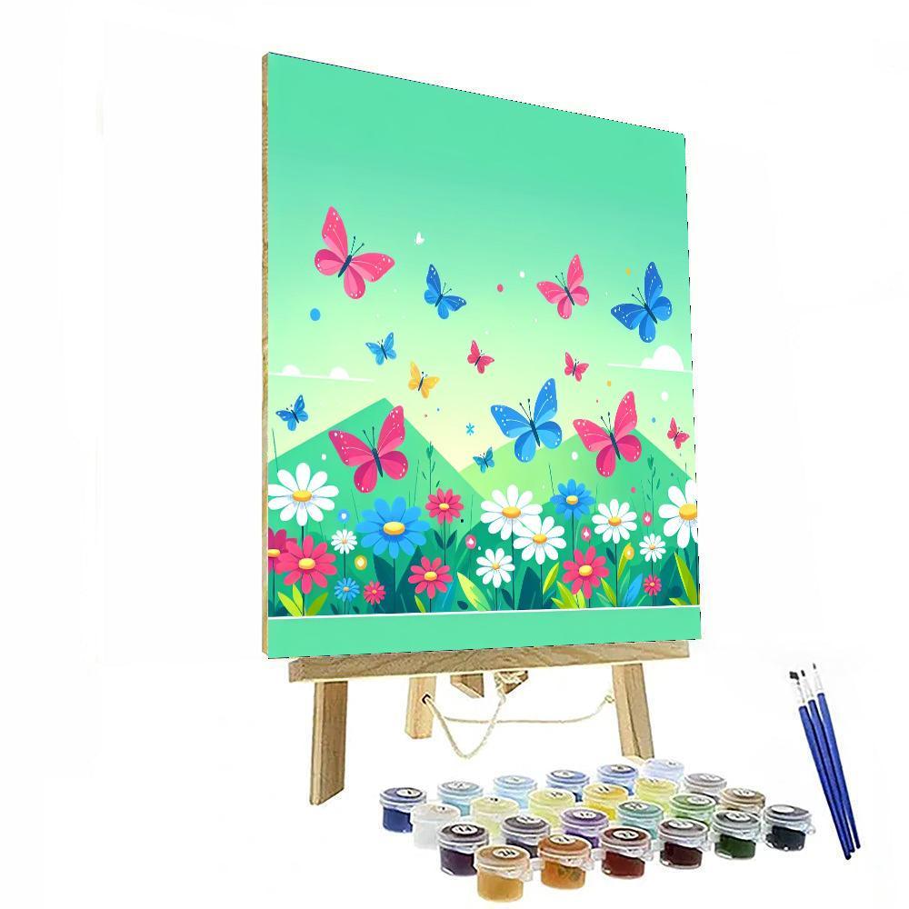 Bright Butterflies Numbered Painting Kits