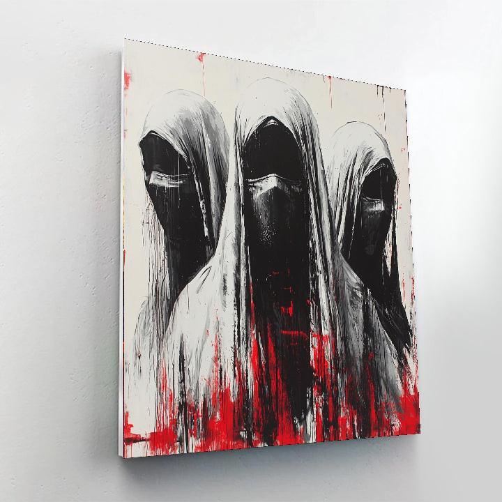 Banksy Inspired Veil Of Apathy  Paint By Numbers Kits