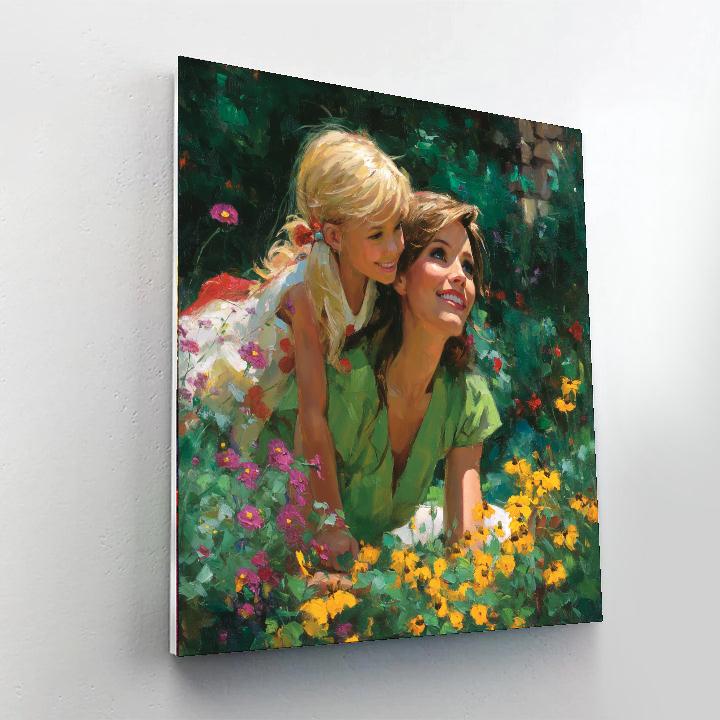 Cuddles In The Meadow Paint By Number