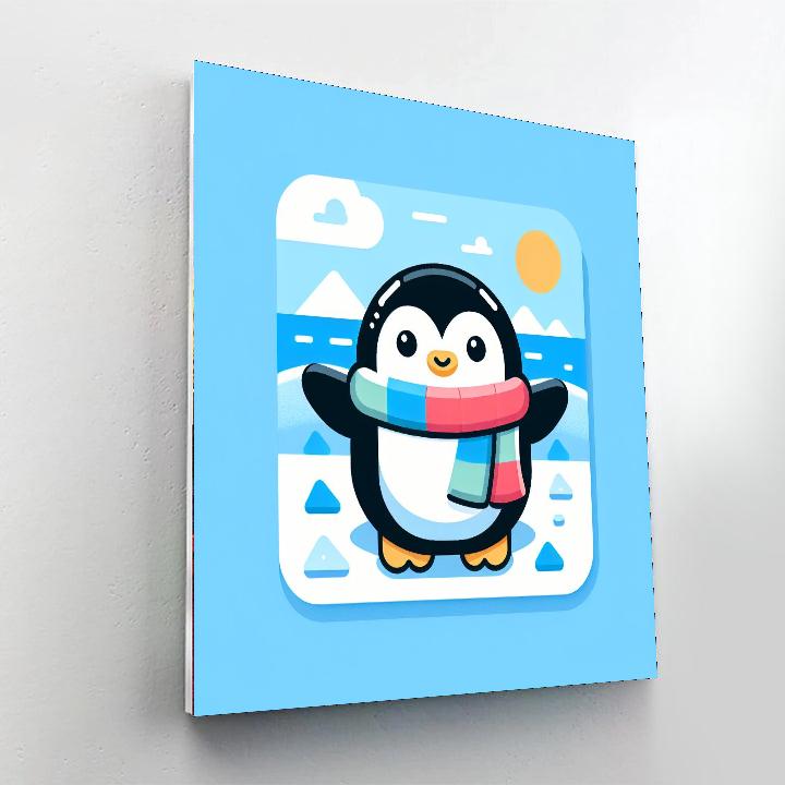 Penguin Party Paint By Color