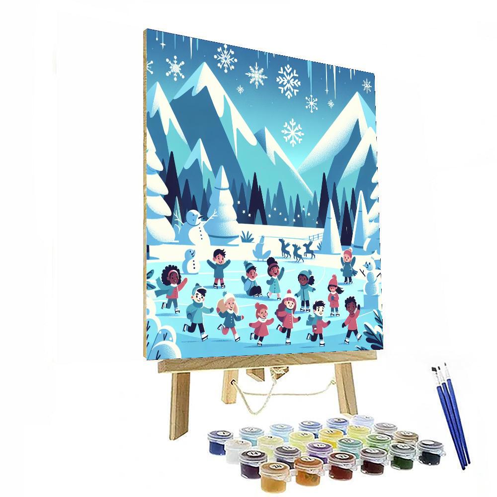 Winter Ice Wonderland Paint By Numbers