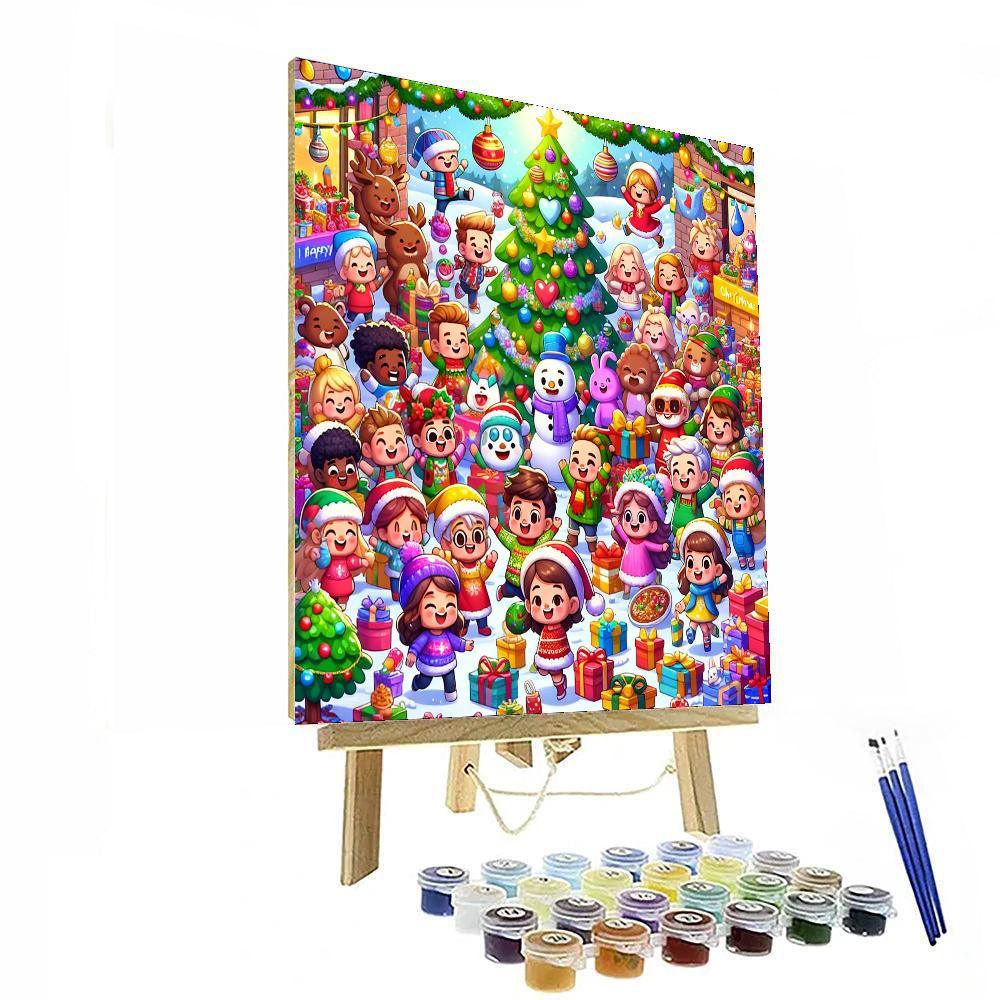Charming Christmas Countdown Paint By Numbers Art