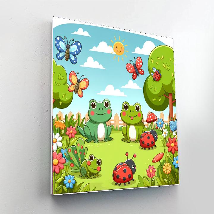 Garden Friends Gathering Paint By Color