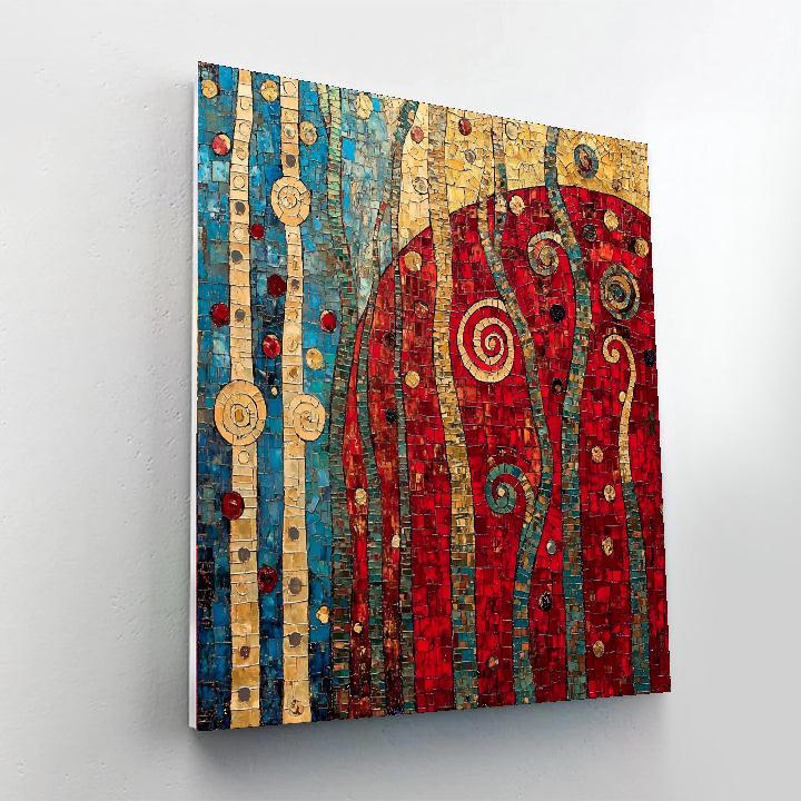 Gustav Klimt Inspired Mosaic Of Emotions  Paint By Numbers Kits