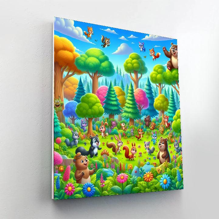 Forest Friends Adventure For Kids Numbered Painting Kits