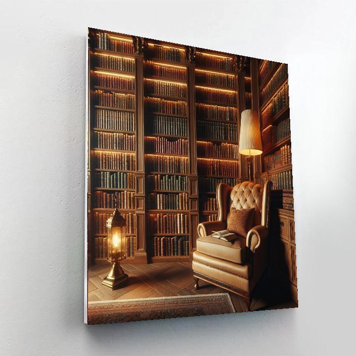 Library's Quiet Escape DIY Paint By Numbers