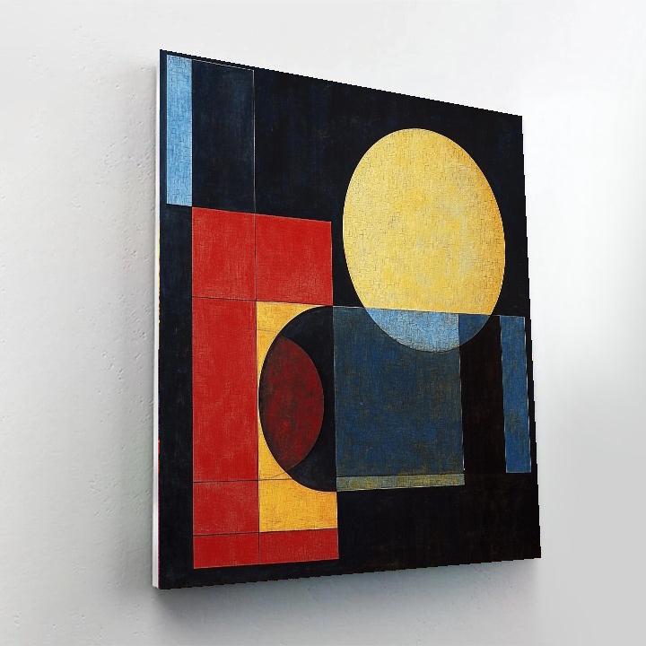 Kazimir Malevich Inspired Vibrant Geometry  Paint By Numbers