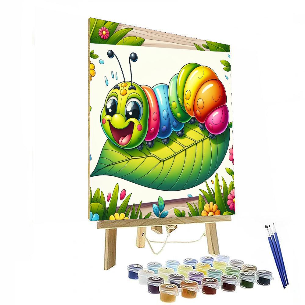 Giggling Caterpillar Painting By Numbers Kit