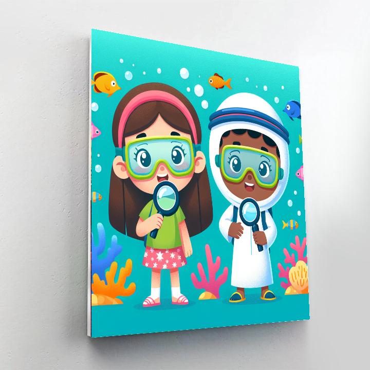 Seaside Scientist Exploration Paint By Numbers Art