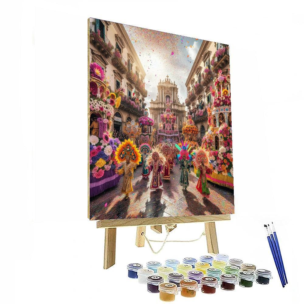 Carnevale Di Acireale - Italy Numbered Painting Kits