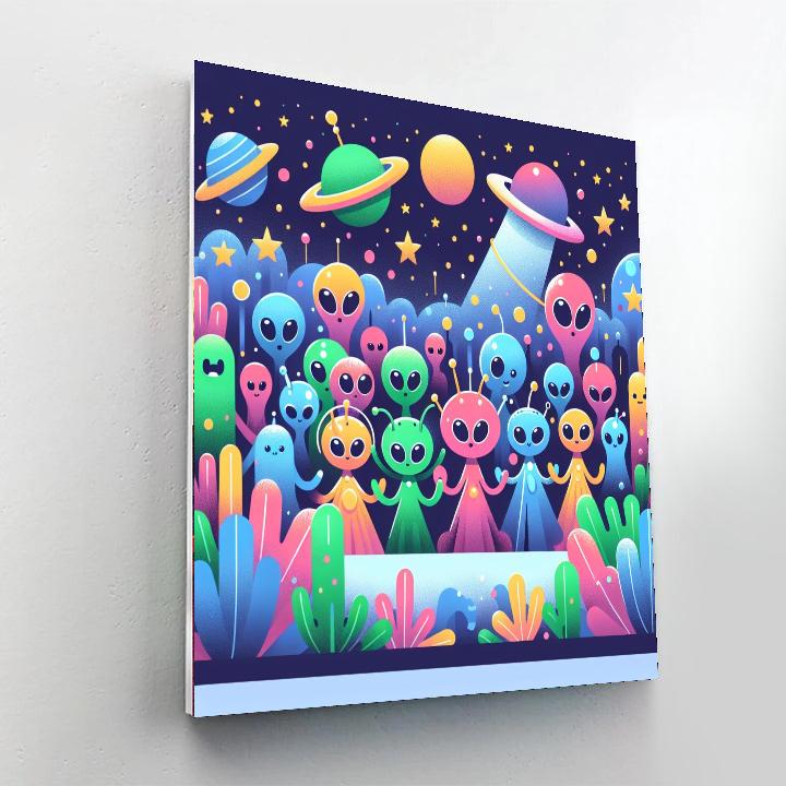 Galactic Garden Gala Paint By Color