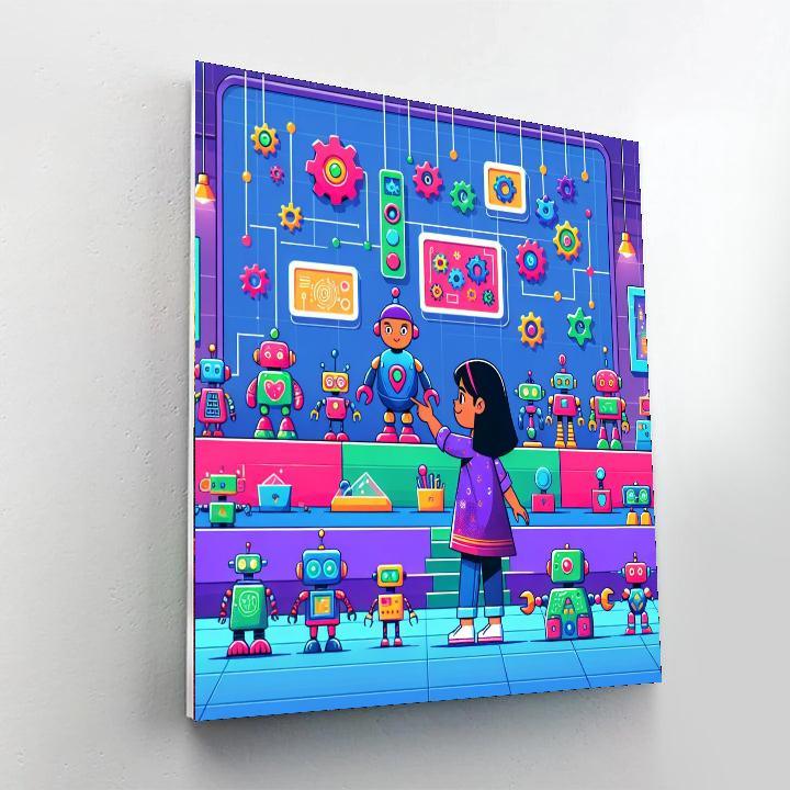 Robot World Expedition Paint By Numbers Kits