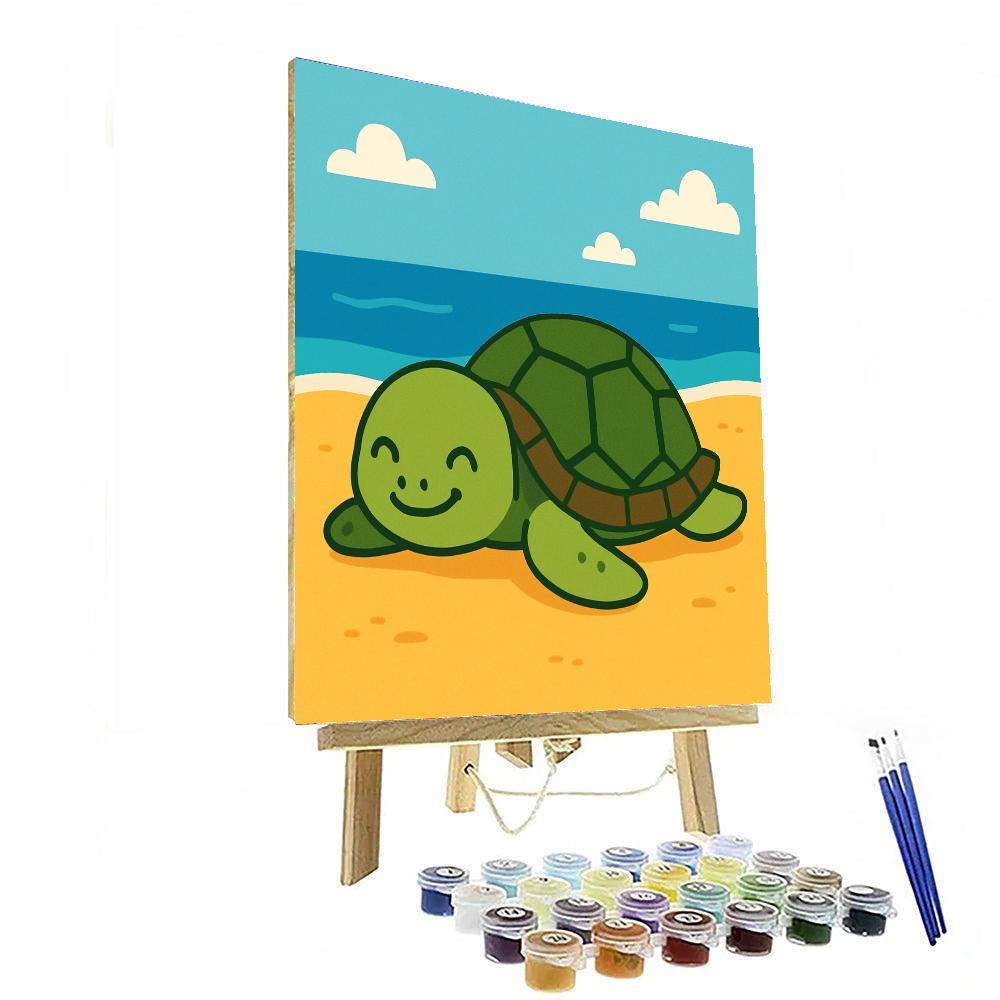 Joyful Turtle's Beach Day DIY Paint By Numbers