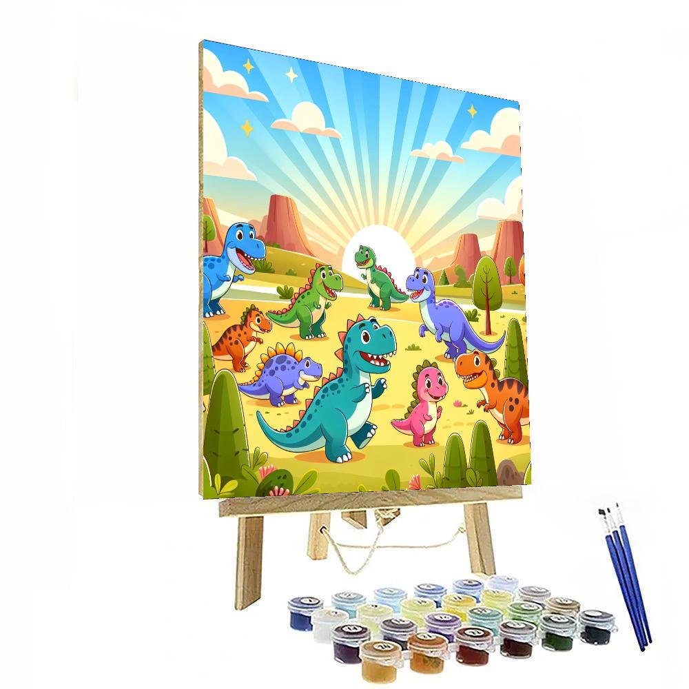 Dino Park Adventures Paint By Numbers