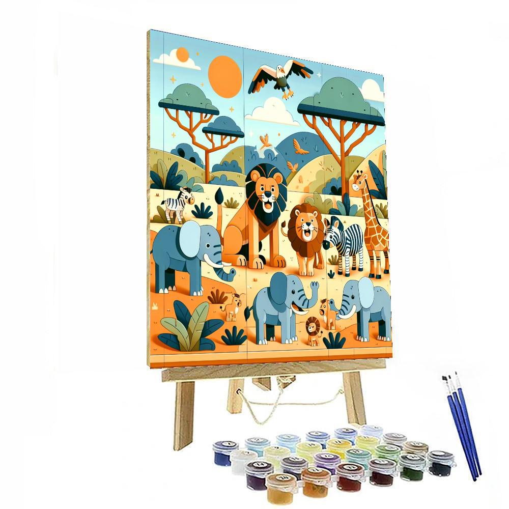 African Safari Quest Paint By Numbers