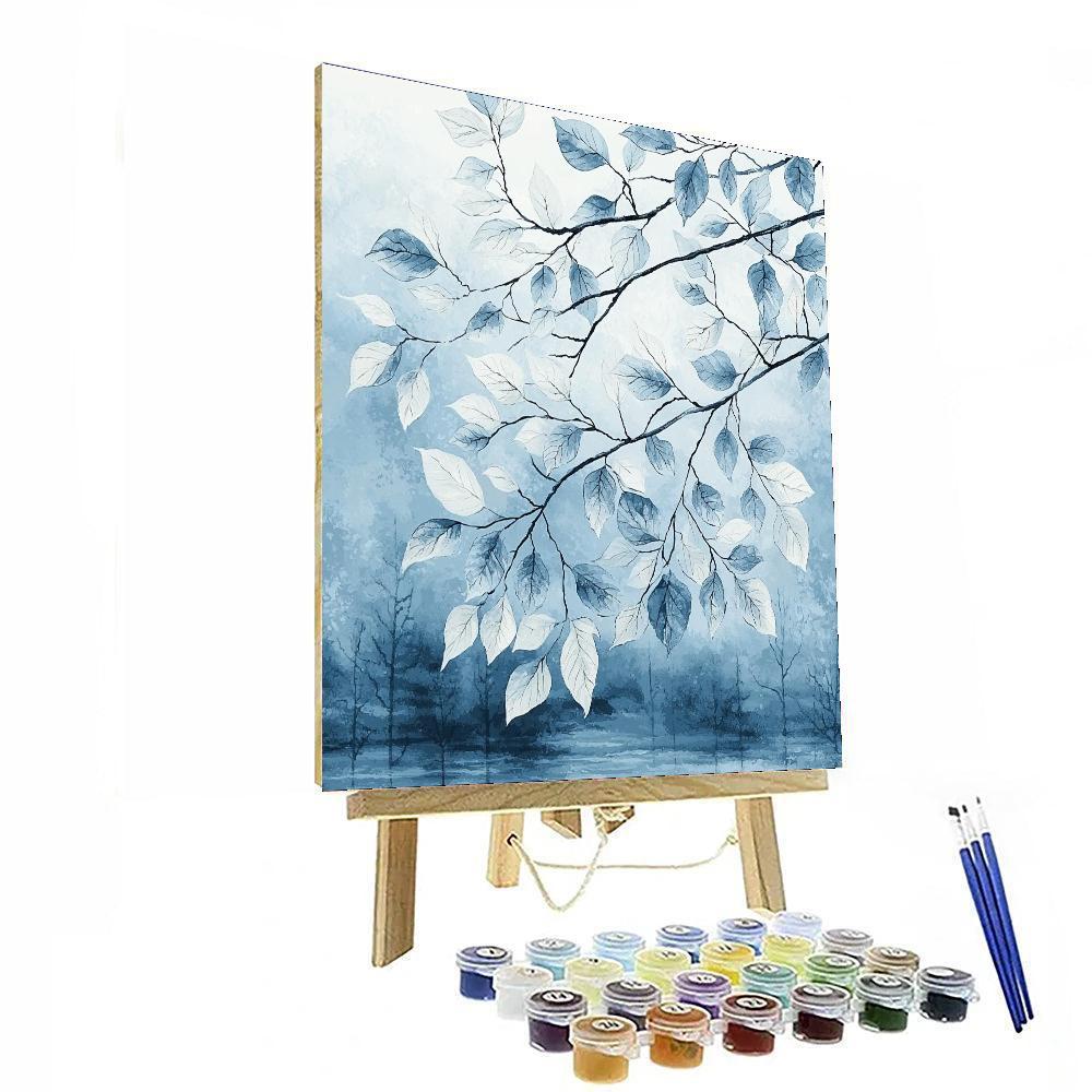 Leonardo Da Vinci Inspired Frosted Nature  Paint By Numbers Art