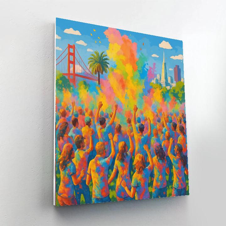 Holi Festival - San Francisco Paint By Numbers Kits