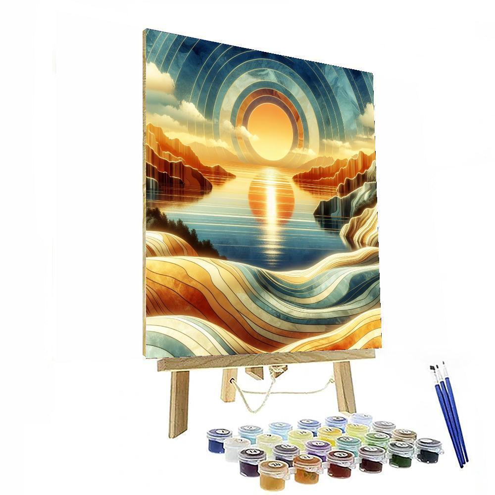 Golden Hour Landscape - DIY Painting By Numbers Kit – Artistry Rack