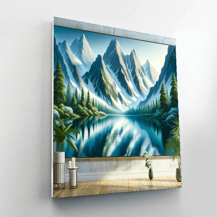 Magical Mountain Retreat DIY Paint By Numbers