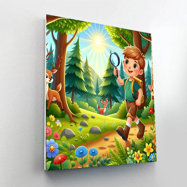 Secret Forest Discovery Painting Number Kit