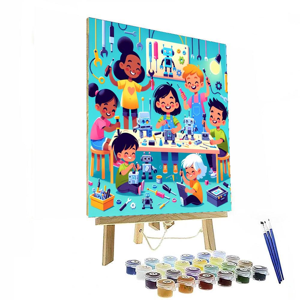 Robotic Inventions Paint By Numbers Art