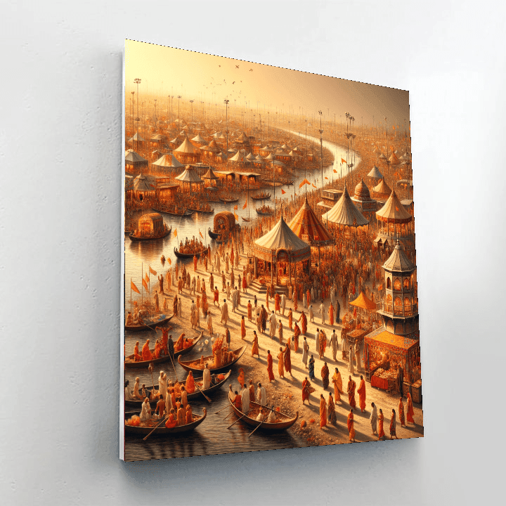 Kumbh Mela - Allahabad, India Paint By Color