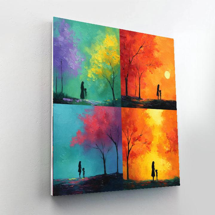 Motherhood Through The Seasons Painting Number Kit